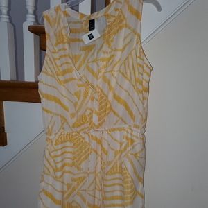 Split neck tank shirt dress